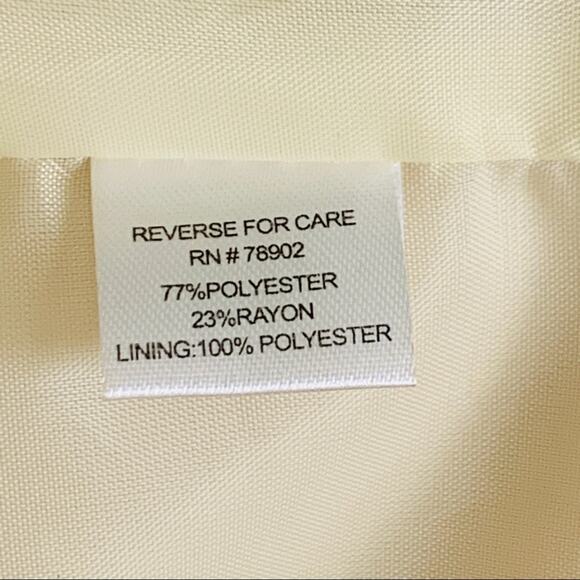 Erin London Blazer Jacket Cream Ivory Gold Floral Lightweight Jacket Medium - Picture 10 of 14